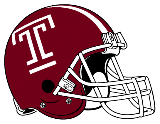 Temple Owls 1989-Pres Helmet Logo diy DTF decal sticker